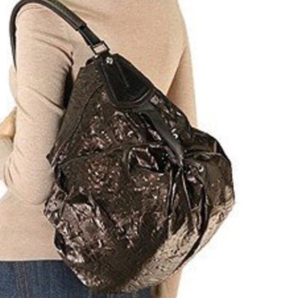 Francesco Biasia Ellen Black Slouchy Hobo Bag - Picture 8 of 8
